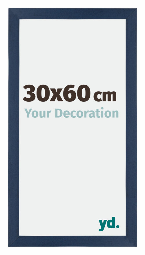 Mura MDF Photo Frame 30x60cm Dark Blue Swept Front Size | Yourdecoration.com