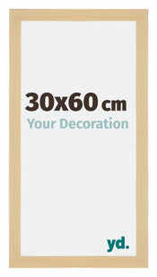 Mura MDF Photo Frame 30x60cm Maple Decor Front Size | Yourdecoration.com