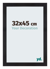 Mura MDF Photo Frame 32x45cm Noir Grain De Bois Front Size | Yourdecoration.com