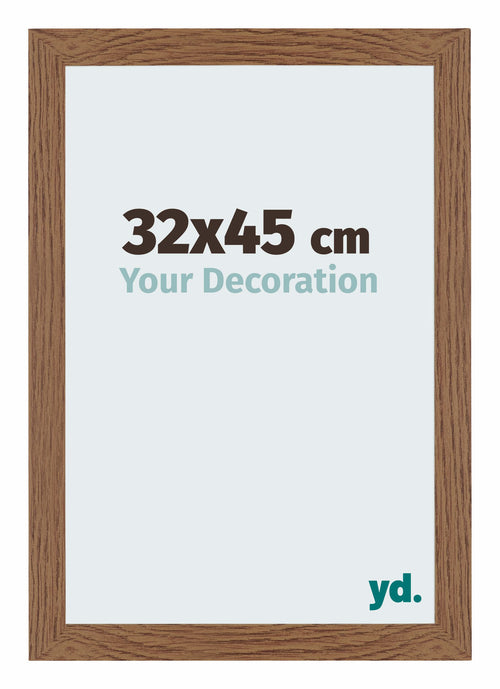 Mura MDF Photo Frame 32x45cm Oak Rustic Front Size | Yourdecoration.com