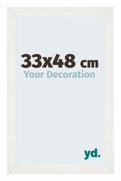 Mura MDF Photo Frame 33x48cm Blanc Patiné Front Size | Yourdecoration.com