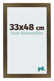 Mura MDF Photo Frame 33x48cm Bronze Décor Front Size | Yourdecoration.com