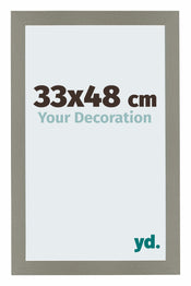 Mura MDF Photo Frame 33x48cm Gris Front Size | Yourdecoration.com