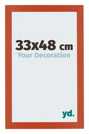 Mura MDF Photo Frame 33x48cm Orange Front Size | Yourdecoration.com
