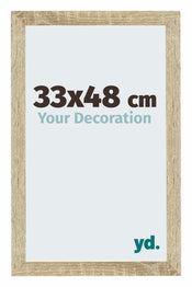 Mura MDF Photo Frame 33x48cm Sonoma Oak Front Size | Yourdecoration.com