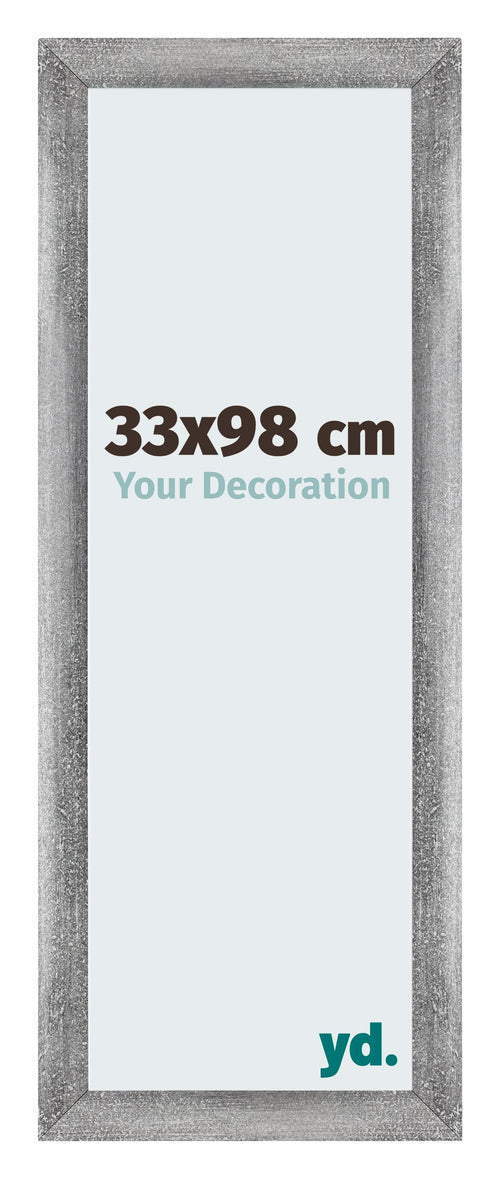 Mura MDF Photo Frame 33x98cm Gris Patiné Front Size | Yourdecoration.com