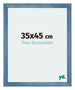 Mura MDF Photo Frame 35x45cm Bright Blue Swept Front Size | Yourdecoration.com