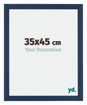 Mura MDF Photo Frame 35x45cm Dark Blue Swept Front Size | Yourdecoration.com