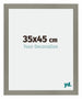 Mura MDF Photo Frame 35x45cm Gray Front Size | Yourdecoration.com