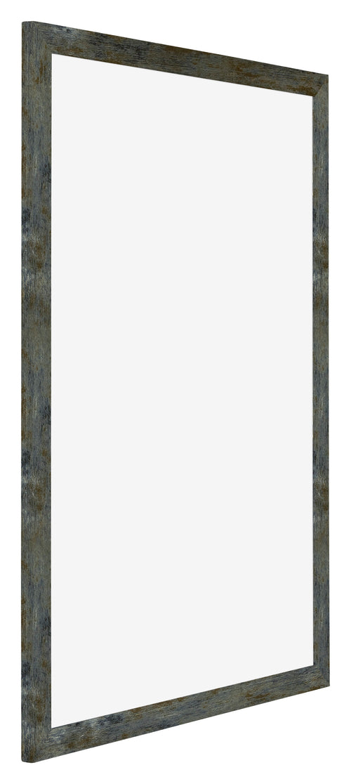 Mura MDF Photo Frame 35x50cm Blue Gold Melange Front Oblique | Yourdecoration.com