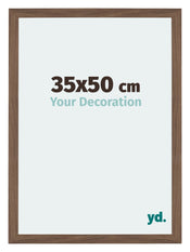 Mura MDF Photo Frame 35x50cm Walnut Dark Front Size | Yourdecoration.com