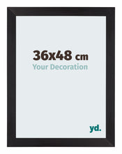 Mura MDF Photo Frame 36x48cm Black Woodgrain Front Size | Yourdecoration.com