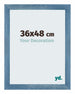 Mura MDF Photo Frame 36x48cm Clear Blue Swept Front Size | Yourdecoration.com