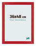 Mura MDF Photo Frame 36x48cm Red Front Size | Yourdecoration.com