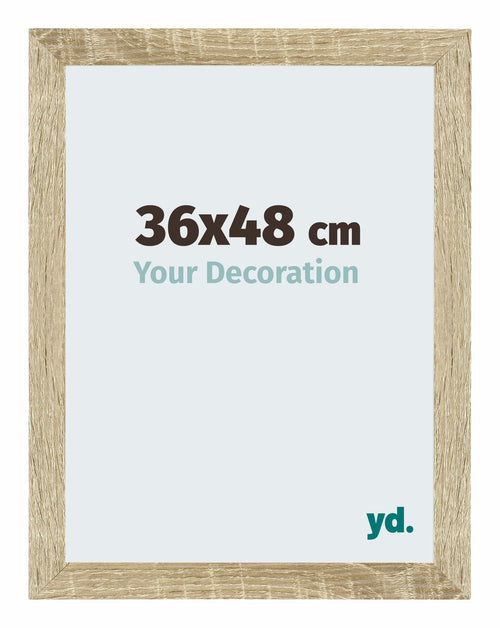 Mura MDF Photo Frame 36x48cm Sonoma Oak Front Size | Yourdecoration.com