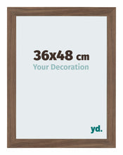 Mura MDF Photo Frame 36x48cm Walnut Dark Front Size | Yourdecoration.com