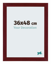 Mura MDF Photo Frame 36x48cm Wine Red Swept Front Size | Yourdecoration.com