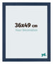 Mura MDF Photo Frame 36x49cm Bleu Foncé Patiné Front Size | Yourdecoration.com