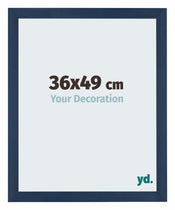 Mura MDF Photo Frame 36x49cm Bleu Foncé Patiné Front Size | Yourdecoration.com