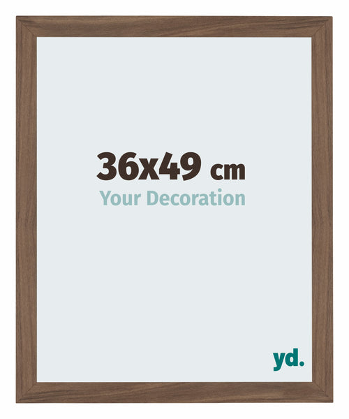 Mura MDF Photo Frame 36x49cm Noyer Foncé Front Size | Yourdecoration.com