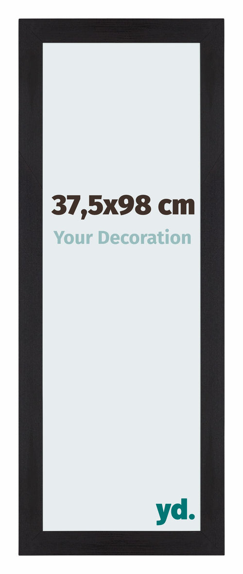 Mura MDF Photo Frame 37 5x98cm Black Woodgrain Front Size | Yourdecoration.com