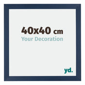 Mura MDF Photo Frame 40x40cm Dark Blue Swept Front Size | Yourdecoration.com