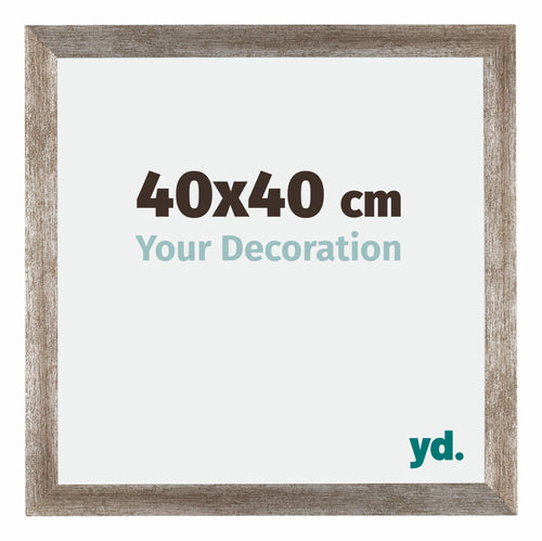 Mura MDF Photo Frame 40x40cm Metal Vintage Front Size | Yourdecoration.com