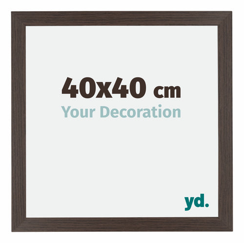 Mura MDF Photo Frame 40x40cm Oak Dark Front Size | Yourdecoration.com