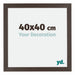 Mura MDF Photo Frame 40x40cm Oak Dark Front Size | Yourdecoration.com