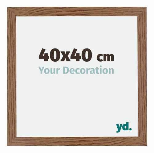 Mura MDF Photo Frame 40x40cm Oak Rustic Front Size | Yourdecoration.com