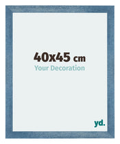 Mura MDF Photo Frame 40x45cm Bright Blue Swept Front Size | Yourdecoration.com