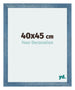 Mura MDF Photo Frame 40x45cm Bright Blue Swept Front Size | Yourdecoration.com