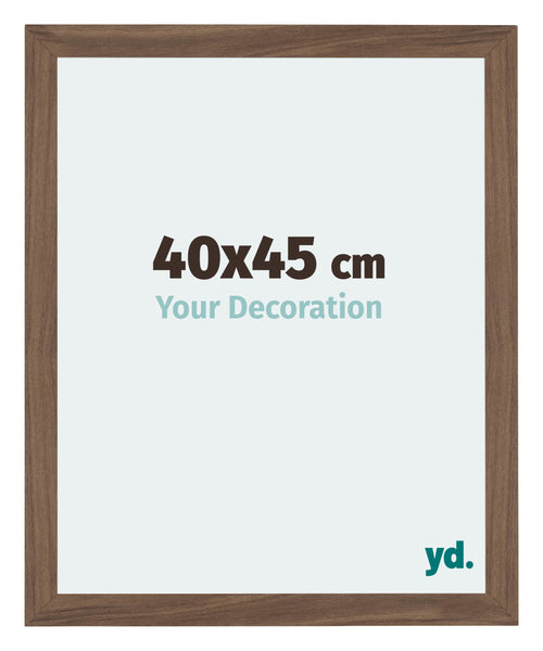 Mura MDF Photo Frame 40x45cm Walnut Dark Front Size | Yourdecoration.com