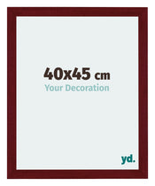 Mura MDF Photo Frame 40x45cm Winered Wiped Front Size | Yourdecoration.com