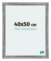 Mura MDF Photo Frame 40x50cm Gray Wiped Front Size | Yourdecoration.com