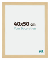 Mura MDF Photo Frame 40x50cm Maple Decor Front Size | Yourdecoration.com