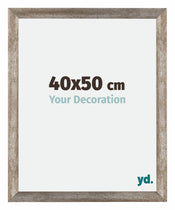 Mura MDF Photo Frame 40x50cm Metal Vintage Front Size | Yourdecoration.com