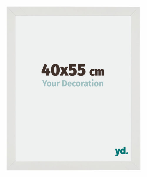 Mura MDF Photo Frame 40x55cm White Matte Front Size | Yourdecoration.com