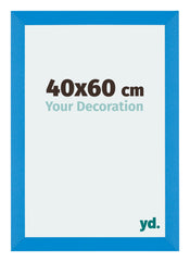 Mura MDF Photo Frame 40x60cm Bright Blue Front Size | Yourdecoration.com