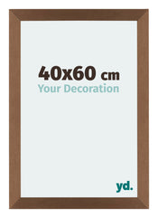 Mura MDF Photo Frame 40x60cm Copper Design Front Size | Yourdecoration.com