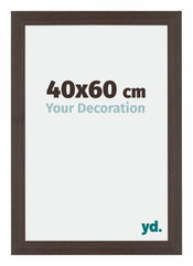 Mura MDF Photo Frame 40x60cm Oak Dark Front Size | Yourdecoration.com