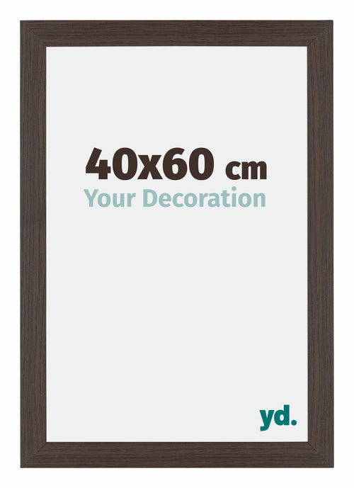 Mura MDF Photo Frame 40x60cm Oak Dark Front Size | Yourdecoration.com