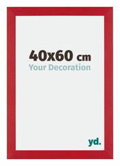 Mura MDF Photo Frame 40x60cm Red Front Size | Yourdecoration.com