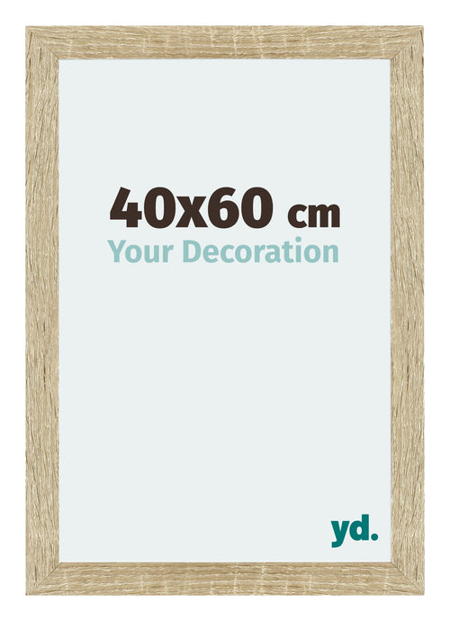 Mura MDF Photo Frame 40x60cm Sonoma Oak Front Size | Yourdecoration.com