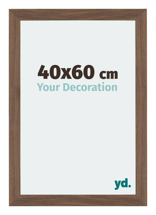 Mura MDF Photo Frame 40x60cm Walnut Dark Front Size | Yourdecoration.com