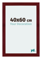 Mura MDF Photo Frame 40x60cm Winered Wiped Front Size | Yourdecoration.com