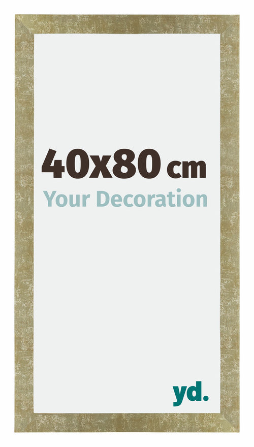 Mura MDF Photo Frame 40x80cm Gold Antique Front Size | Yourdecoration.com