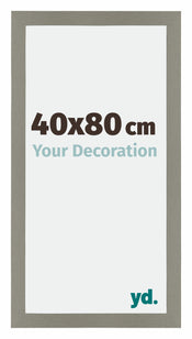 Mura MDF Photo Frame 40x80cm Gray Front Size | Yourdecoration.com