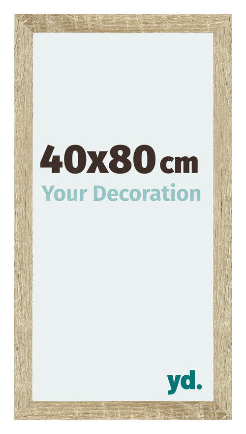 Mura MDF Photo Frame 40x80cm Sonoma Oak Front Size | Yourdecoration.com