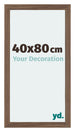 Mura MDF Photo Frame 40x80cm Walnut Dark Front Size | Yourdecoration.com